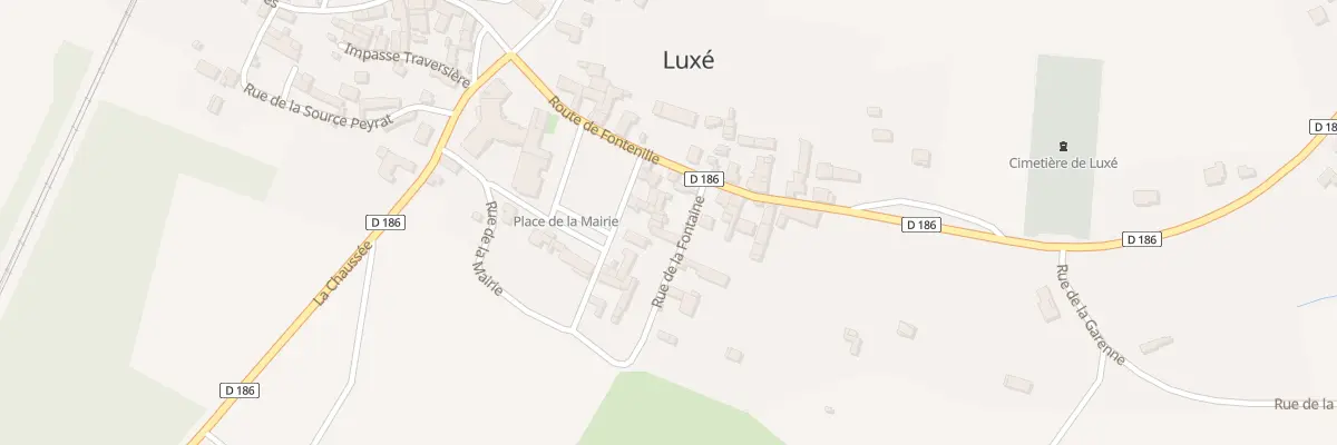Plan du 2 Rue de la Fontaine à Luxé
