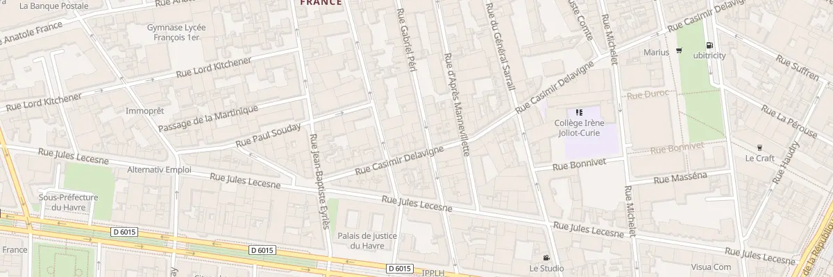 Plan du 23 Rue Gabriel Péri au Havre