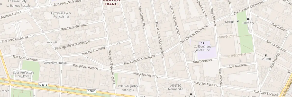 Plan du 25 Rue Gabriel Péri au Havre