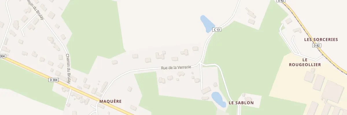 Plan du 15 Rue de la Verrerie à Aigné