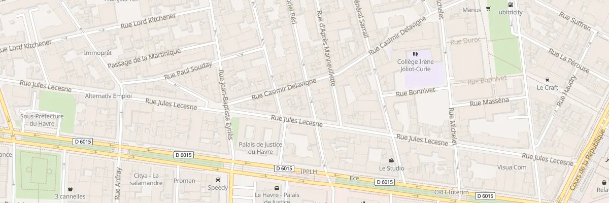 Plan du 17 Rue Gabriel Péri au Havre