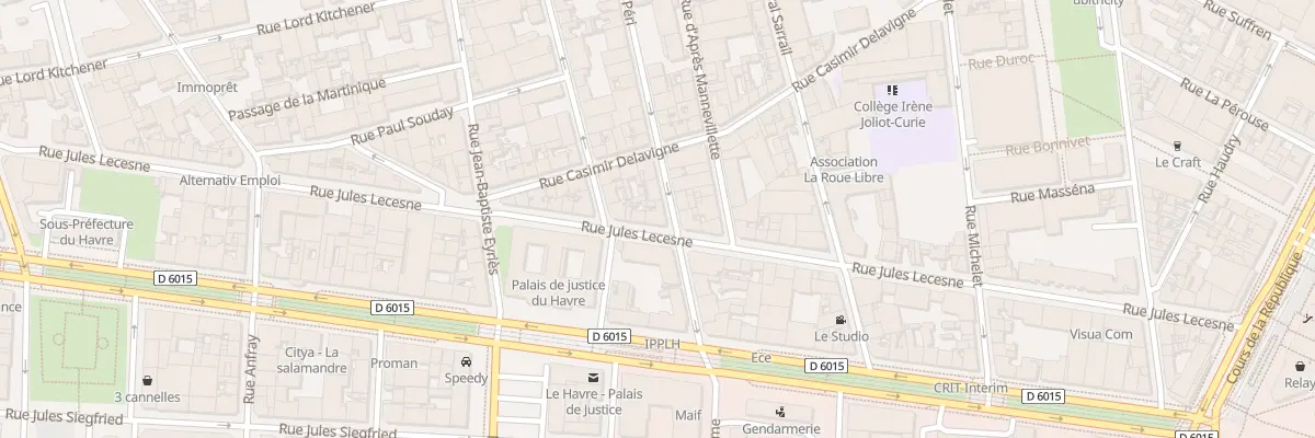 Plan du 15 Rue Gabriel Péri au Havre