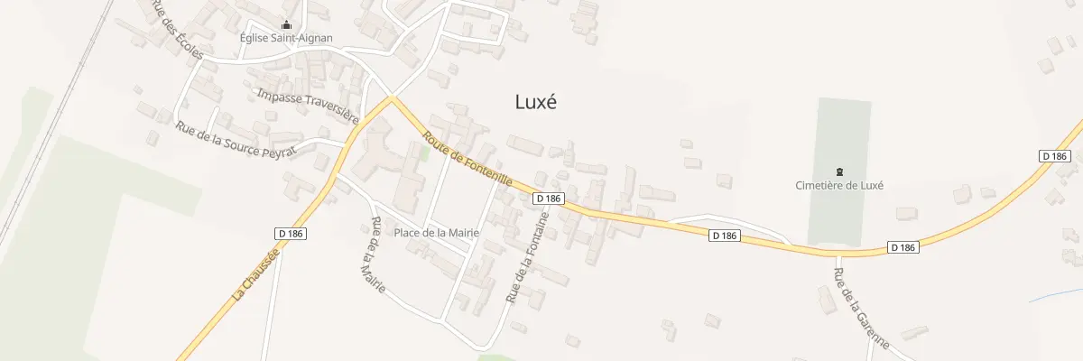 Plan du 9 Rte de Fontenille à Luxé
