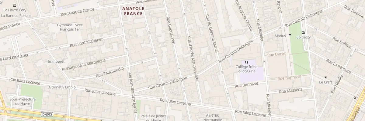 Plan du 28 Rue Gabriel Péri au Havre