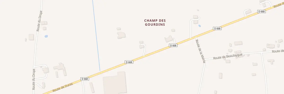 Plan du 3 Champ des Gourdins à Cours-de-Monségur
