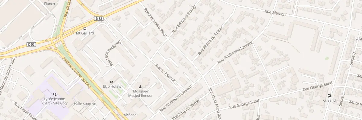 Plan du 16 Rue Alexandre Ribot au Havre