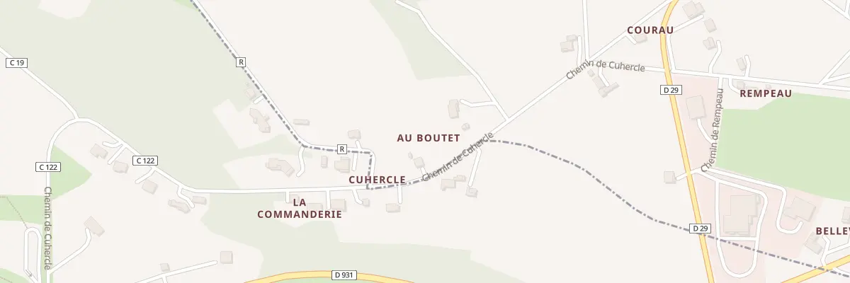 Plan du 345 Chem de Cuhercle à Bretagne-d’Armagnac