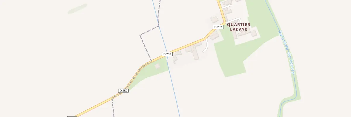 Plan du 57 Qua Lacays à Barbachen