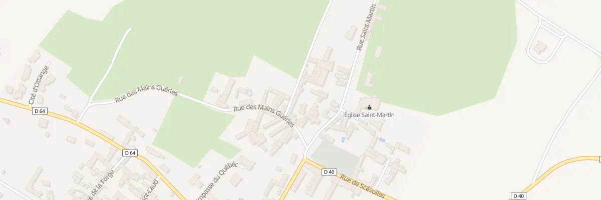 Plan du 6 Rue des Mains Guéries à Angliers
