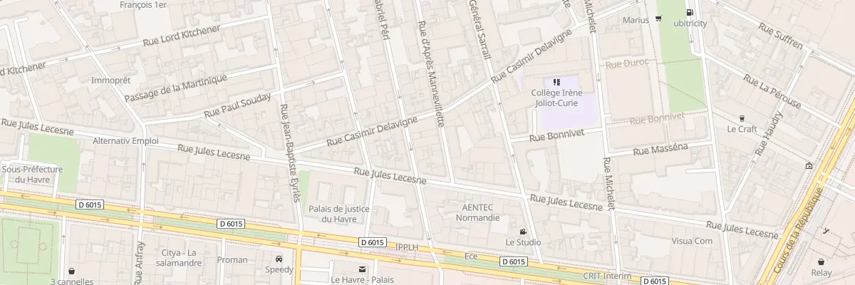 Plan du 18 Rue Gabriel Péri au Havre