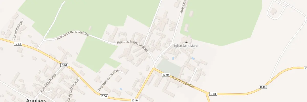 Plan du 2 Rue des Mains Guéries à Angliers