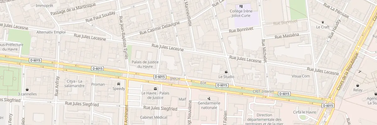 Plan du 8 Rue Gabriel Péri au Havre