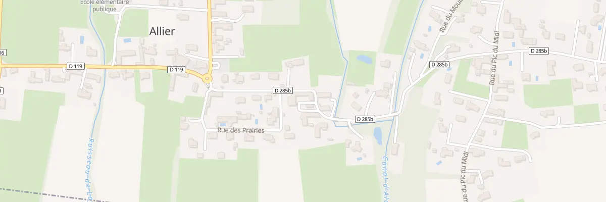 Plan du 12 Rue de l’Alaric à Allier