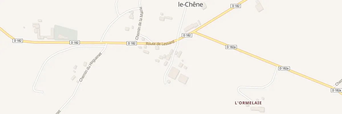 Plan du 2753 Rte Departementale 182 à Lessard-et-le-Chêne