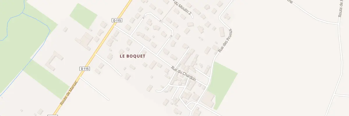 Plan du 9 Rue du Chardon à La Boixe