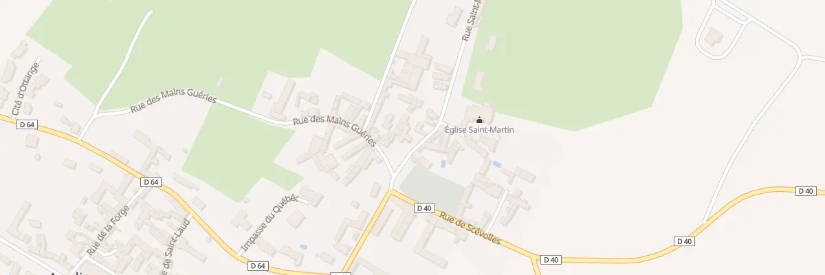 Plan du 1 Rue Saint Martin à Angliers
