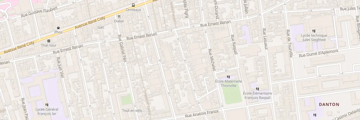 Plan du 61 Rue Auguste Comte au Havre