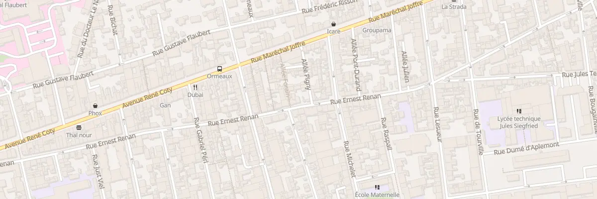 Plan du 105 Rue Ernest Renan au Havre