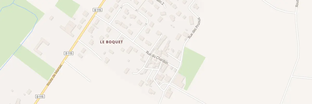 Plan du 13 Rue du Chardon à La Boixe