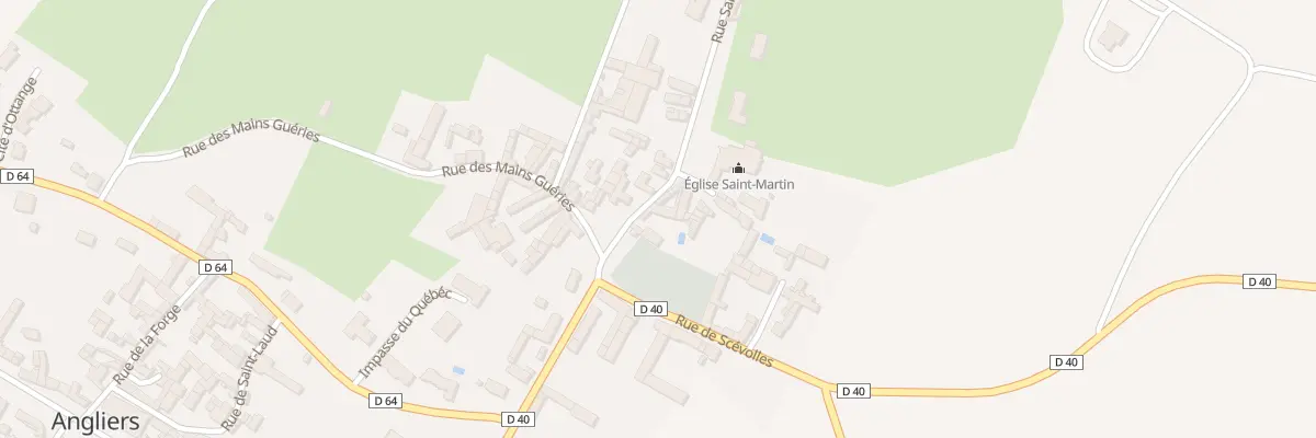 Plan du 2 Rue Saint Martin à Angliers