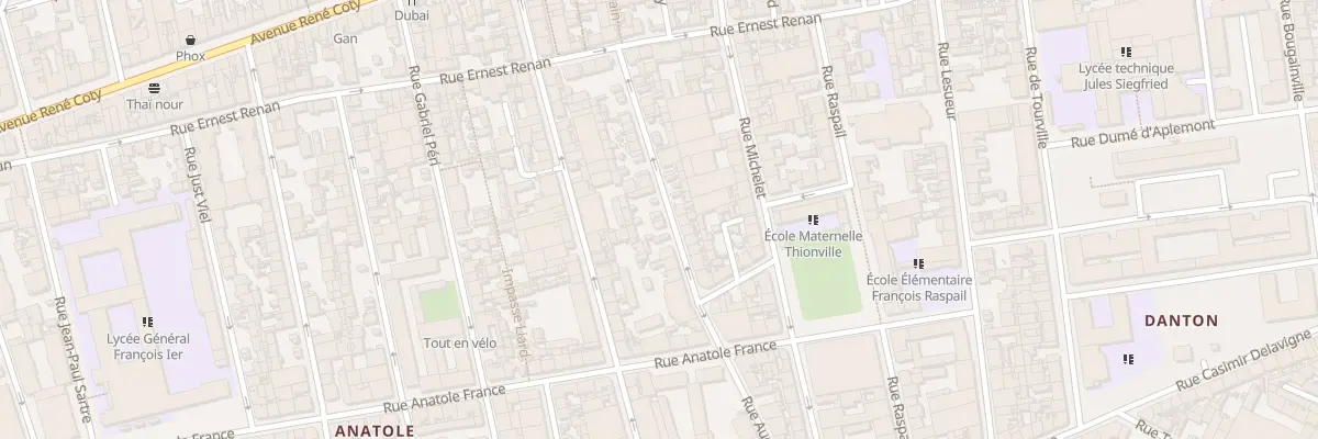 Plan du 51T Rue Auguste Comte au Havre
