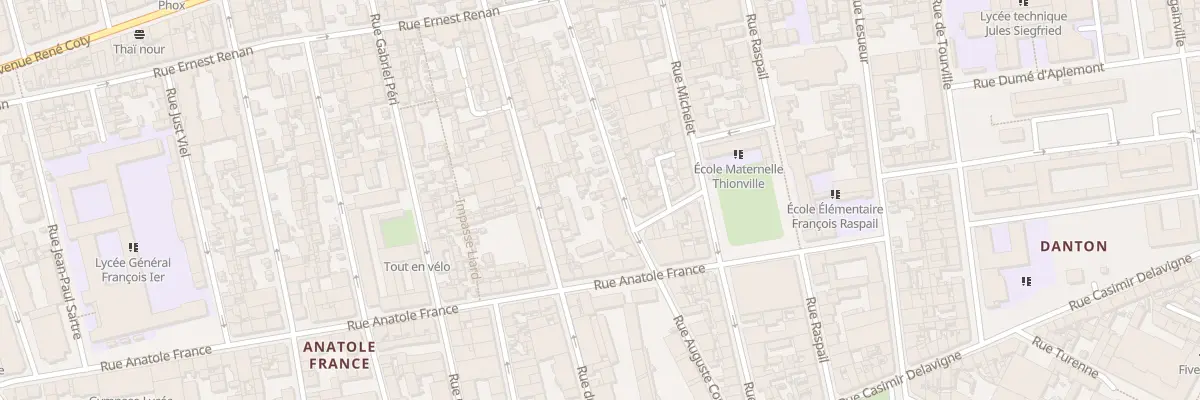 Plan du 45 Rue Auguste Comte au Havre