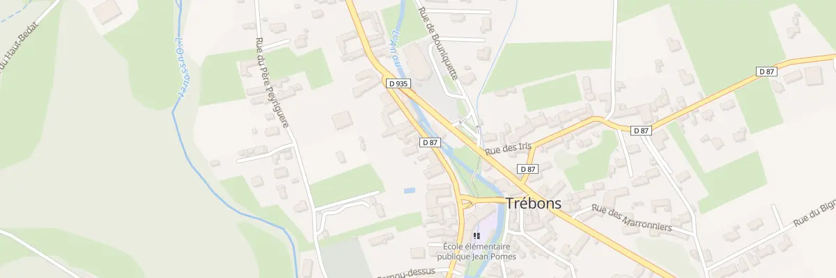 Plan du 8 Rue des Pyrénées à Trébons