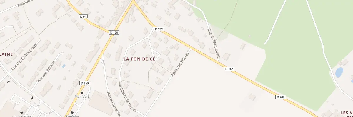 Plan du 1 All des Tilleuls à Lusignan
