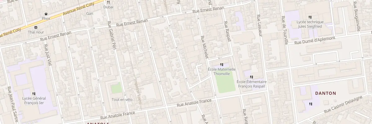 Plan du 50 Rue Auguste Comte au Havre