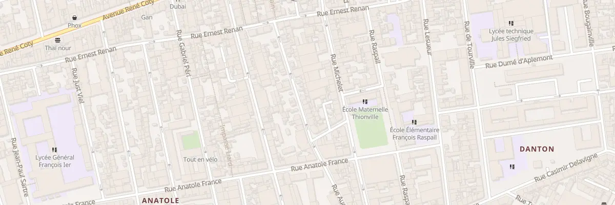 Plan du 48 Rue Auguste Comte au Havre