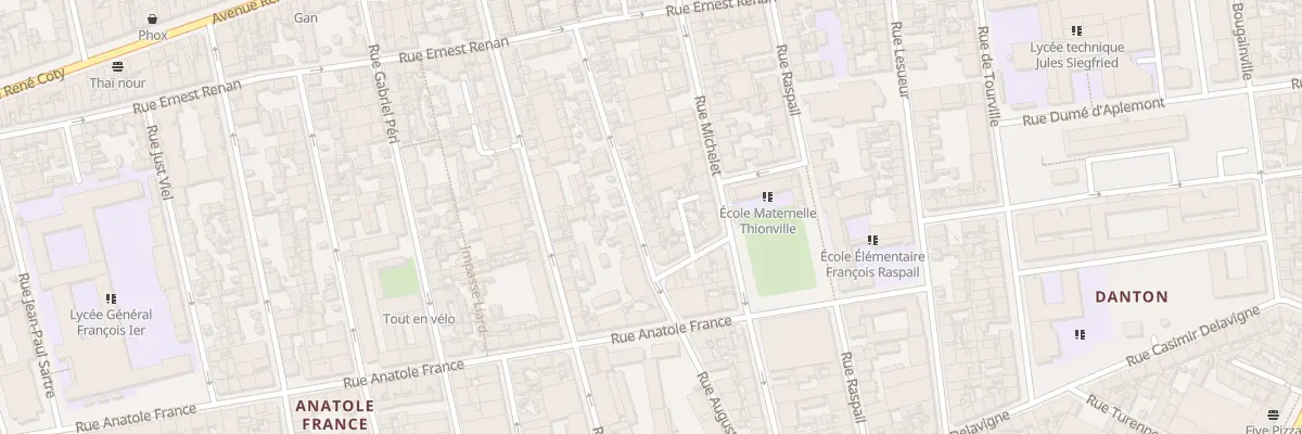 Plan du 44 Rue Auguste Comte au Havre