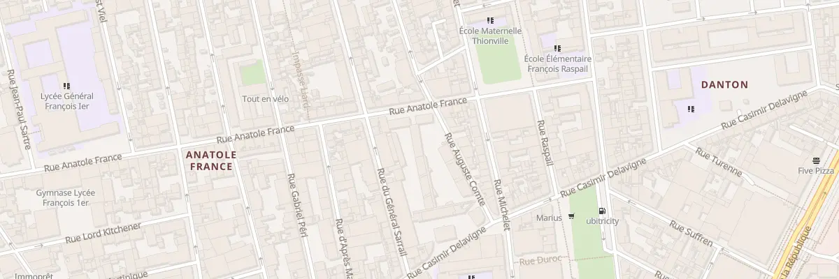 Plan du 23 Rue Auguste Comte à Vergetot