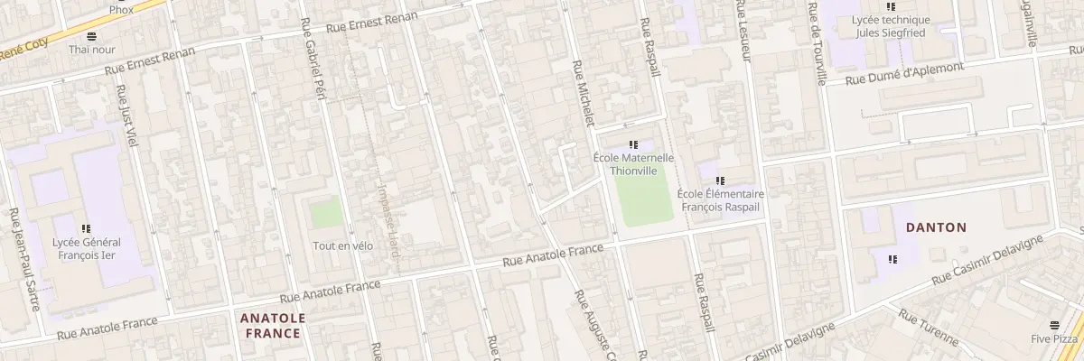 Plan du 40 Rue Auguste Comte au Havre