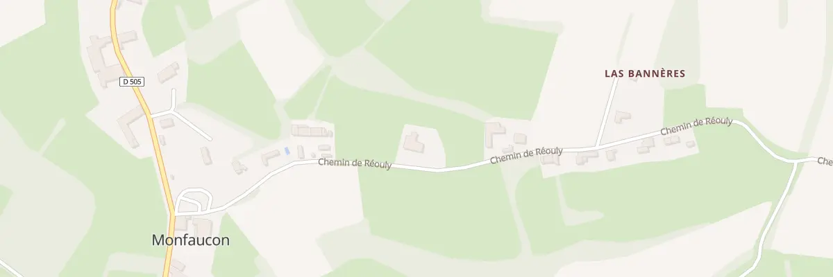 Plan du 9 Che de Réouly à Monfaucon