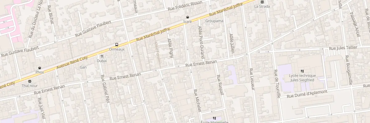 Plan du 115 Rue Ernest Renan au Havre