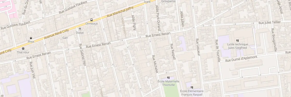 Plan du 91 Rue Michelet au Havre
