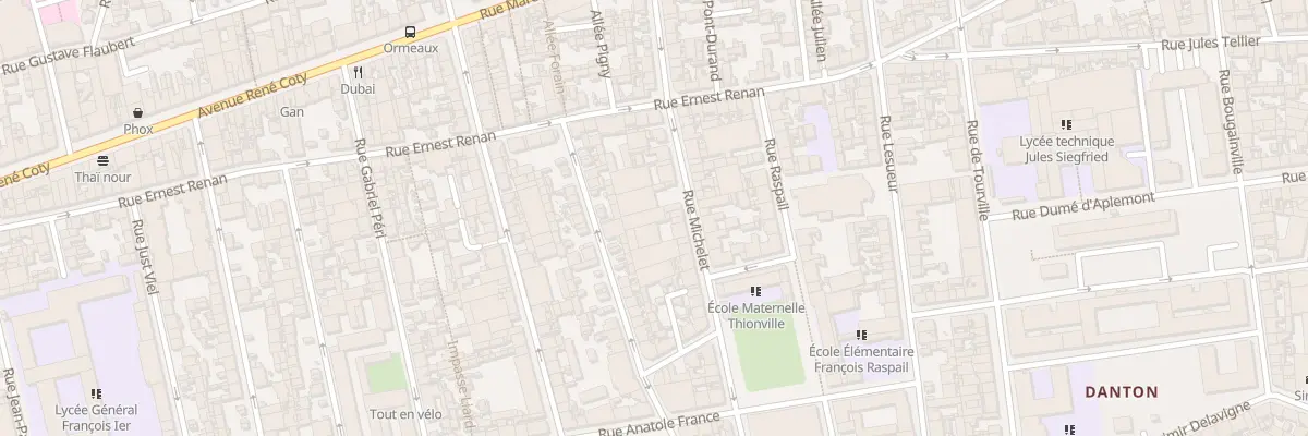 Plan du 83 Rue Michelet au Havre