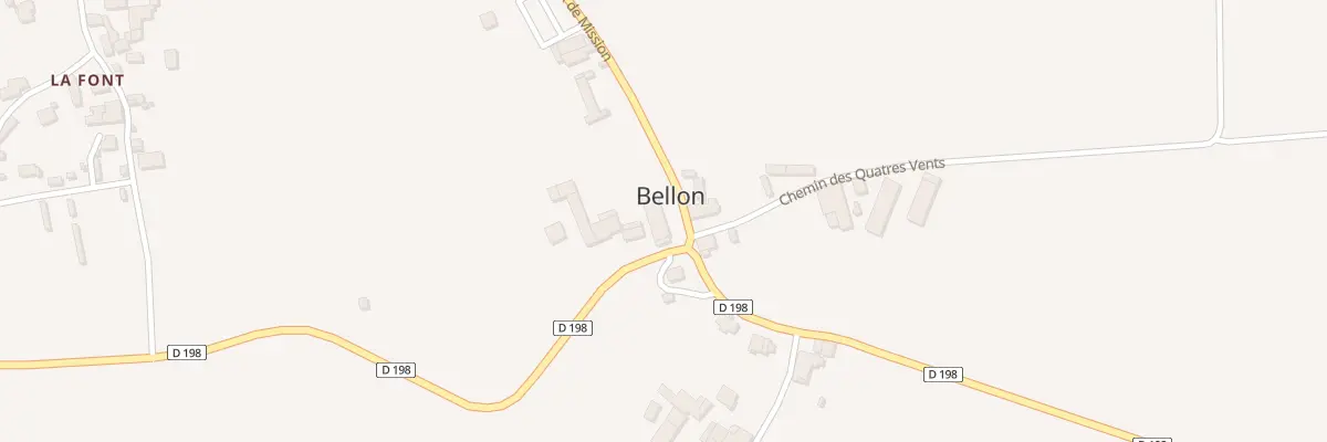 Plan du 5006 Le Bourg à Bellon