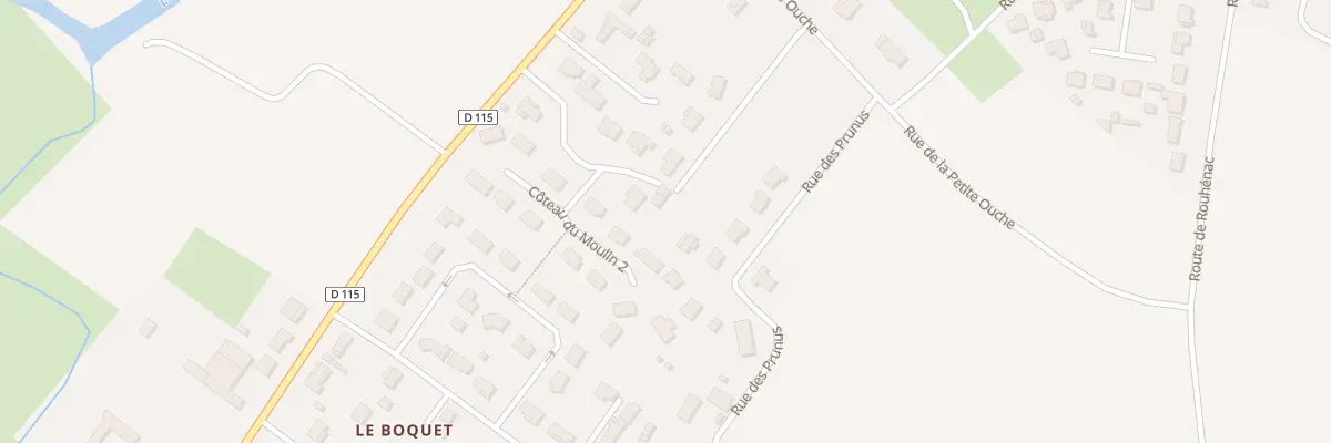 Plan du 8 Rue de la Petite Ouche à La Boixe