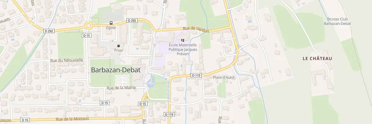 Plan du 7 Rue de la Paix à Barbazan-Debat