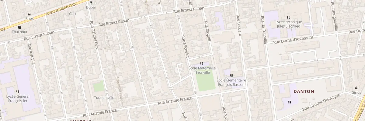 Plan du 73 Rue Michelet au Havre
