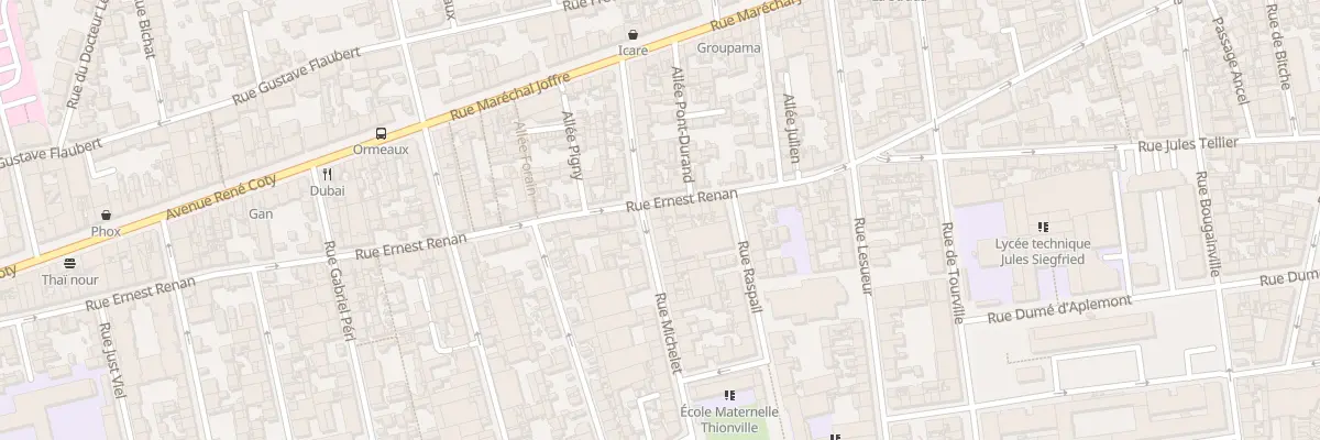 Plan du 70 Rue Michelet au Havre