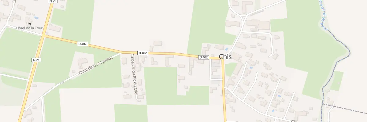 Plan du 1 Rue de la Bigorre à Chis
