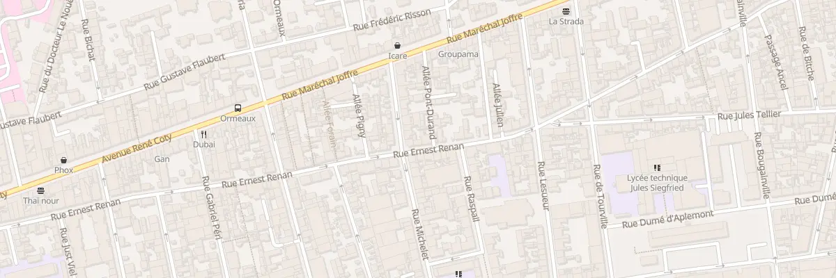 Plan du 121 Rue Ernest Renan au Havre