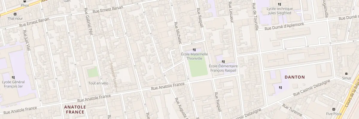 Plan du 65 Rue Michelet au Havre