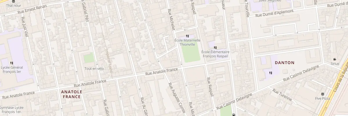 Plan du 61 Rue Michelet au Havre