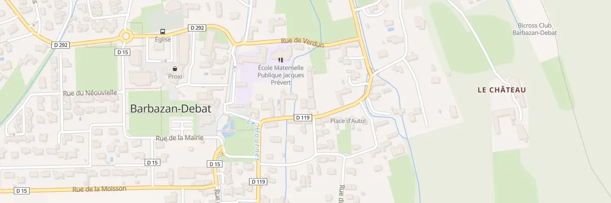 Plan du 11 Rue de la Paix à Barbazan-Debat