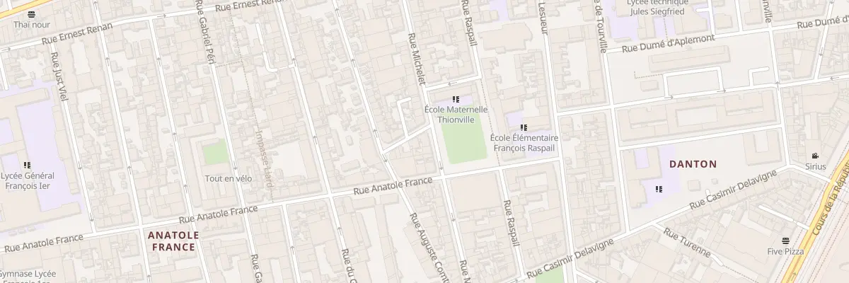 Plan du 63 Rue Michelet au Havre