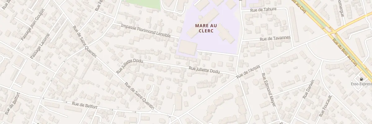 Plan du 33 Rue Juliette Dodu au Havre