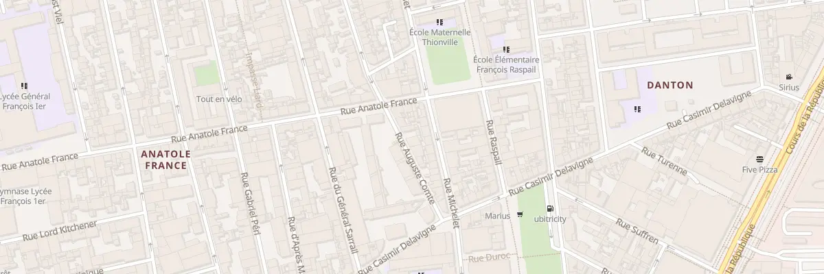 Plan du 24 Rue Auguste Comte au Havre